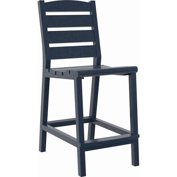  C.R. Plastic Products Napa C311C-20 Counter Side Chair - Navy IMAGE 1