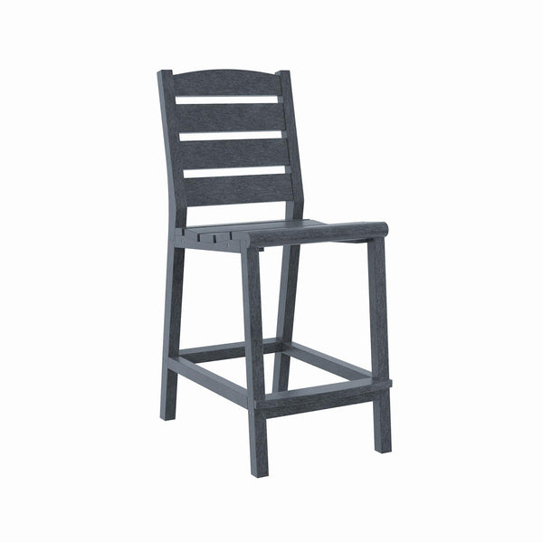  C.R. Plastic Products Napa C311C-18 Counter Side Chair - Slate Grey IMAGE 1