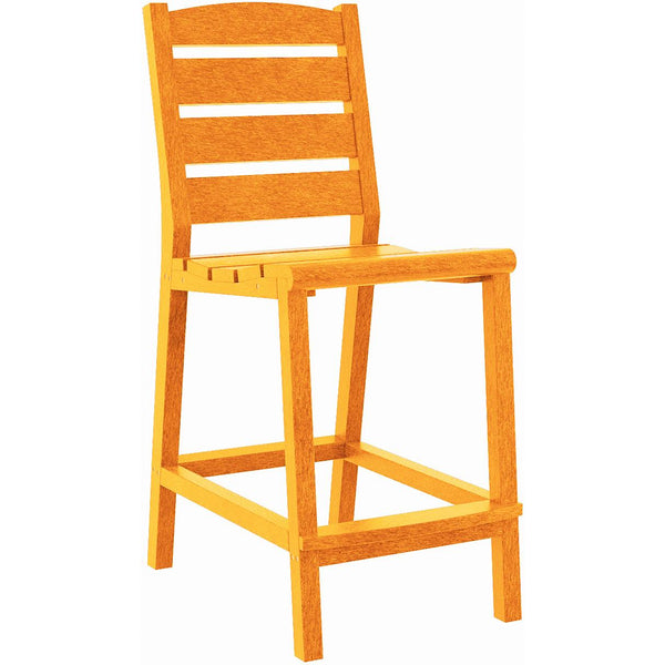  C.R. Plastic Products Napa C311C-13 Counter Side Chair - Orange IMAGE 1