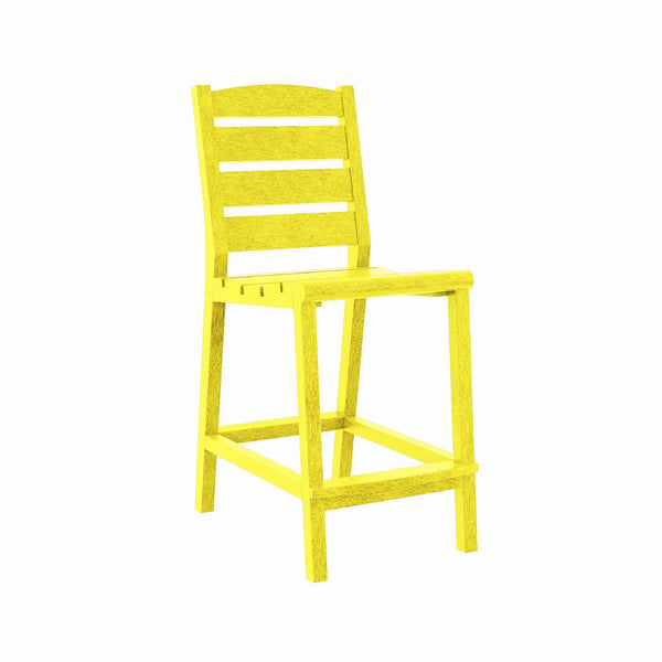  C.R. Plastic Products Napa C311C-04 Counter Side Chair - Yellow IMAGE 1