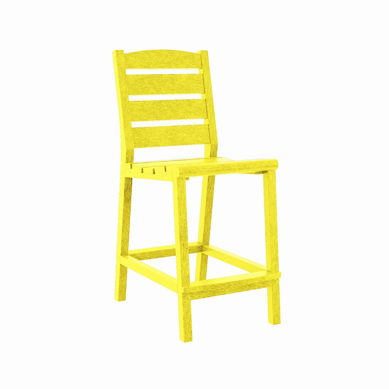  C.R. Plastic Products Napa C311C-04 Counter Side Chair - Yellow IMAGE 1