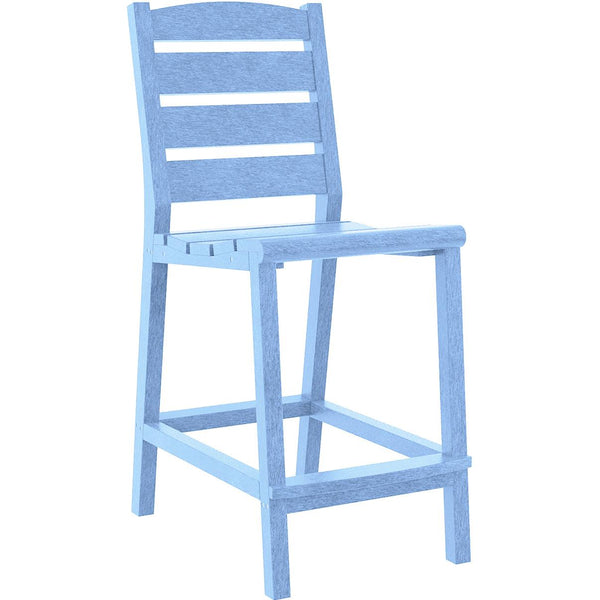  C.R. Plastic Products Napa C311C-12 Counter Side Chair - Sky Blue IMAGE 1