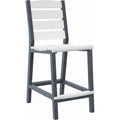  C.R. Plastic Products Napa C311C-18-02 Counter Side Chair - Slate Grey/White IMAGE 1
