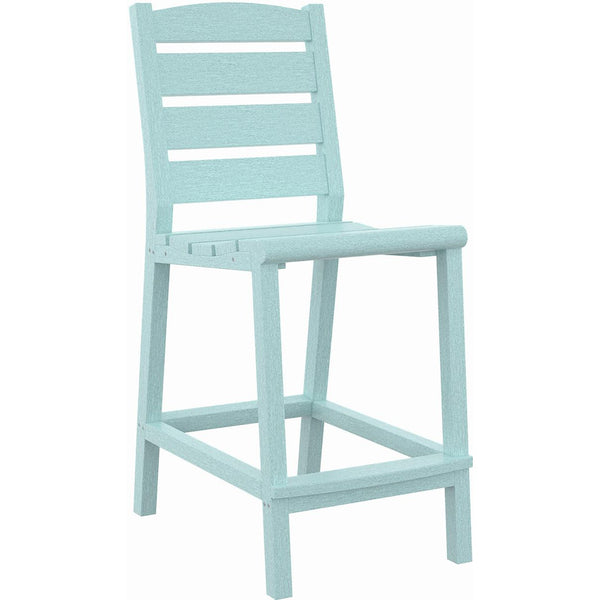  C.R. Plastic Products Napa C311C-11 Counter Side Chair - Aqua IMAGE 1