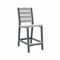 C.R. Plastic Products Napa C311C-18-19 Counter Side Chair - Light Grey/Slate Grey IMAGE 1