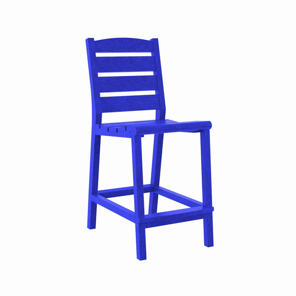  C.R. Plastic Products Napa C311C-03 Counter Side Chair - Blue IMAGE 1