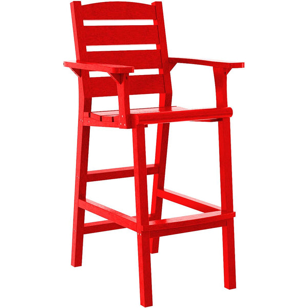  C.R. Plastic Products Napa C313-01 Pub Arm Chair - Red IMAGE 1