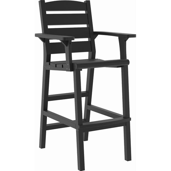  C.R. Plastic Products Napa C313-14 Pub Arm Chair - Black IMAGE 1