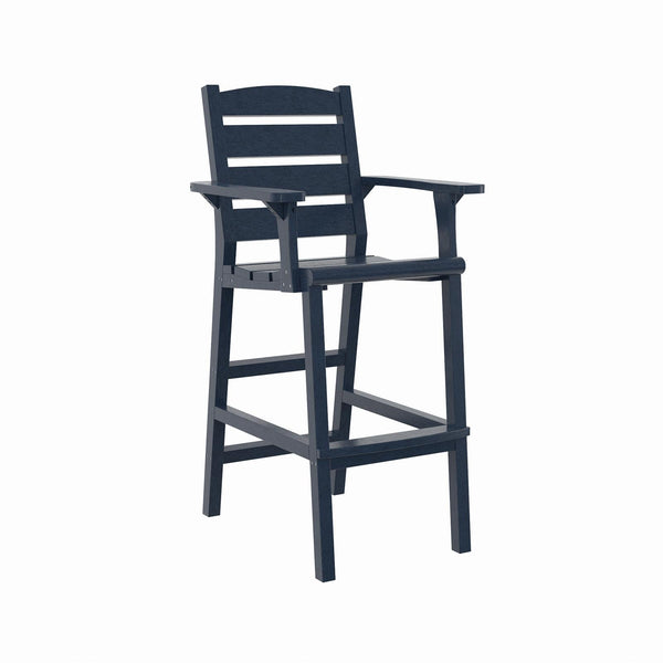 C.R. Plastic Products Napa C313-20 Pub Arm Chair - Navy IMAGE 1