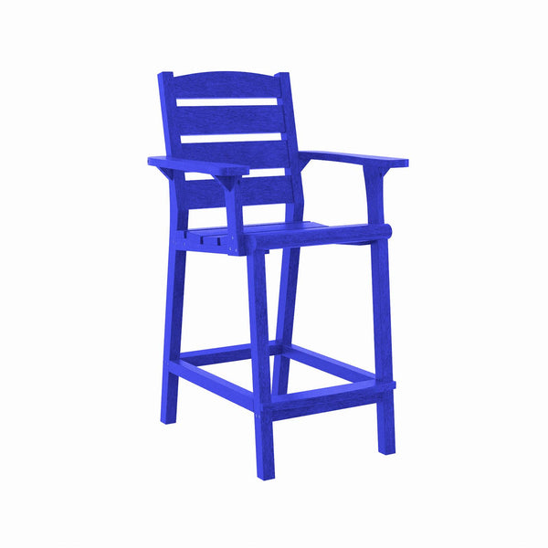  C.R. Plastic Products Napa C313C-03 Counter Arm Chair - Blue IMAGE 1
