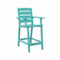  C.R. Plastic Products Napa C313C-09 Counter Arm Chair - Turquoise IMAGE 1