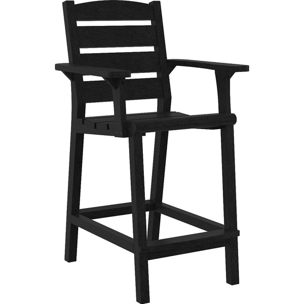  C.R. Plastic Products Napa C313C-14 Counter Arm Chair - Black IMAGE 1