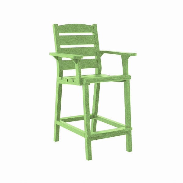  C.R. Plastic Products Napa C313C-17 Counter Arm Chair - Kiwi Green IMAGE 1