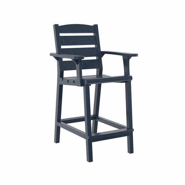 C.R. Plastic Products Napa C313C-20 Counter Arm Chair - Navy IMAGE 1