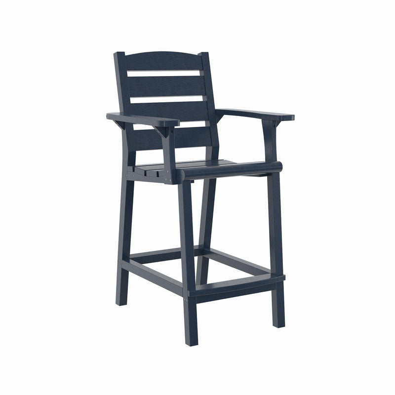  C.R. Plastic Products Napa C313C-20 Counter Arm Chair - Navy IMAGE 1