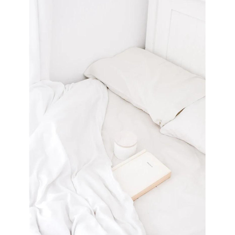  Blu Sleep Products Bamboo Bed Sheet Set - White (Split Head King) IMAGE 3