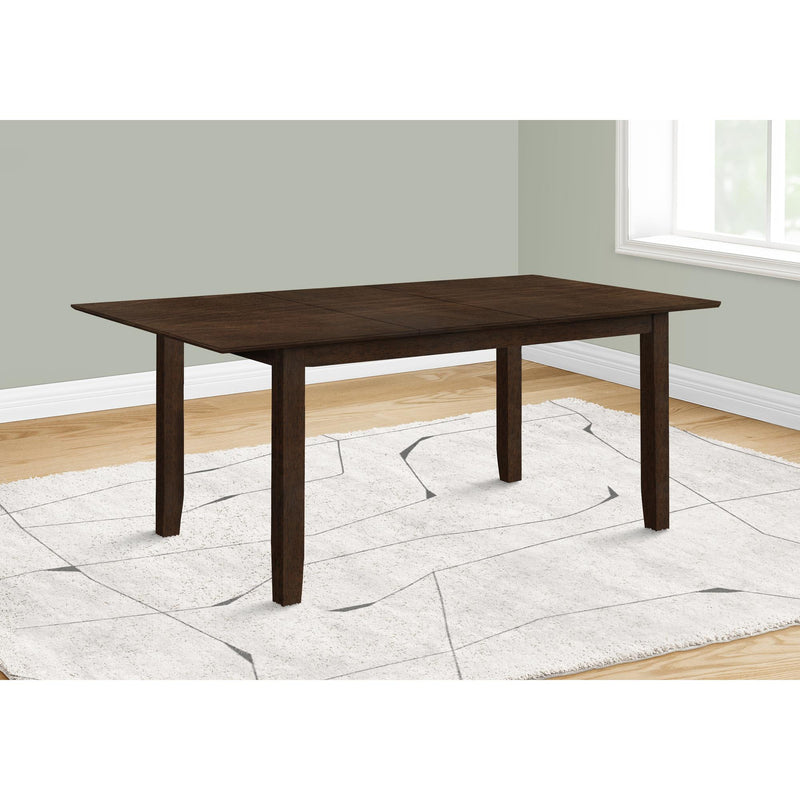  Monarch I 1331 Dining Table - Espresso Veneer 42"X 78"/ 18" Extension IMAGE 2