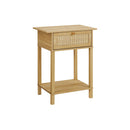  Monarch I 3842 Accent Table - 24"H / Natural / Natural Drawer IMAGE 3