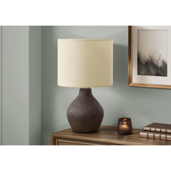  Monarch I 9772 16"H Table Lamp Brown Resin / Beige Shade IMAGE 1