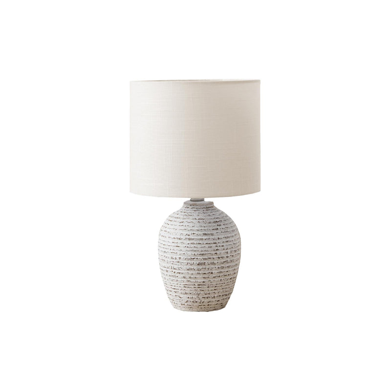  Monarch I 9787 17"H Table Lamp Ivory Ceramic / Ivory Shade IMAGE 2