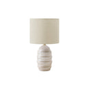  Monarch I 9789 17"H Table Lamp Ivory Ceramic / Beige Shade IMAGE 2