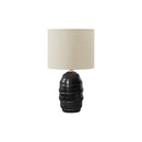  Monarch I 9790 17"H Table Lamp Black Ceramic / Beige Shade IMAGE 2