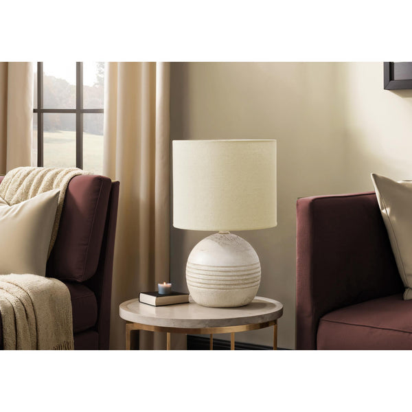  Monarch I 9791 15"H Table Lamp Ivory Resin / Beige Shade IMAGE 1