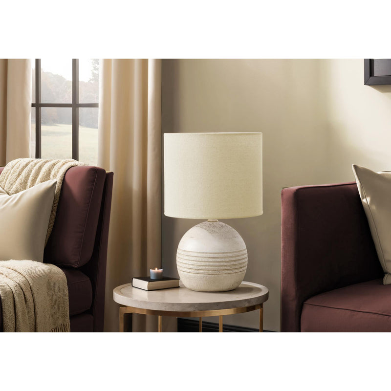  Monarch I 9791 15"H Table Lamp Ivory Resin / Beige Shade IMAGE 1