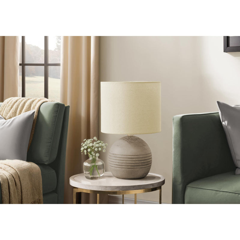  Monarch I 9792 15"H Table Lamp Beige Resin / Beige Shade IMAGE 1