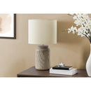  Monarch I 9795 17"H Table Lamp Taupe Resin / Ivory Shade IMAGE 1