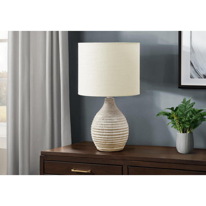  Monarch I 9848 17"H Table Lamp Ivory Resin / Ivory Shade IMAGE 1