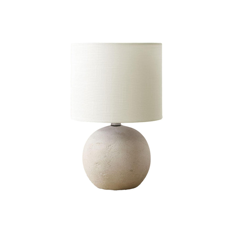  Monarch I 9851 16"H Table Lamp Ivory Concrete / Ivory Shade IMAGE 2