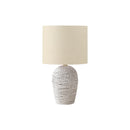  Monarch I 9855 17"H Table Lamp White Rattan / Beige Shade IMAGE 2