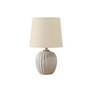  Monarch I 9867 19"H Table Lamp Beige Resin / Beige Shade IMAGE 2