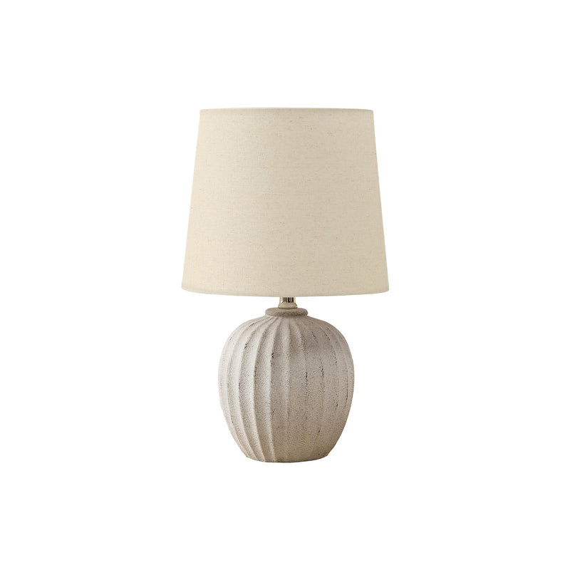  Monarch I 9867 19"H Table Lamp Beige Resin / Beige Shade IMAGE 2