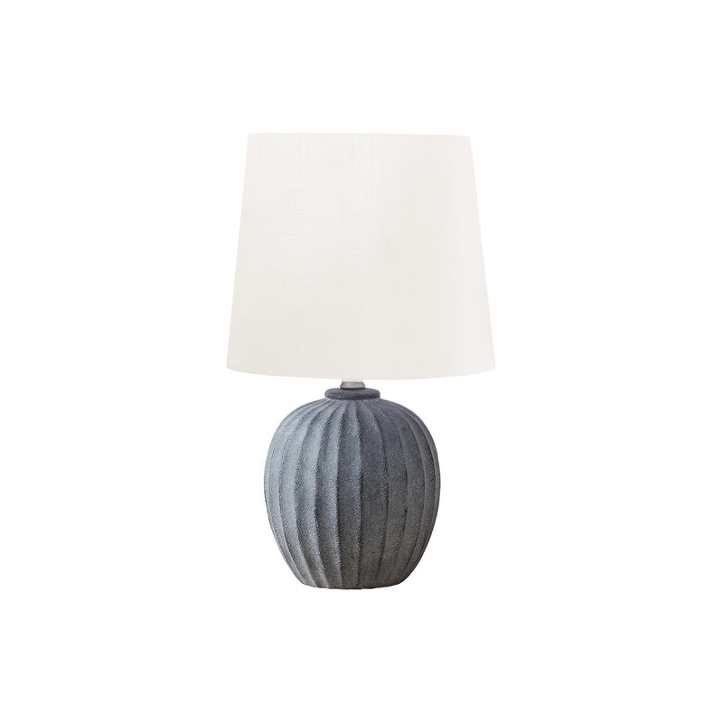  Monarch I 9869 19"H Table Lamp Grey Resin / Ivory Shade IMAGE 2