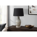  Monarch I 9887 25"H Table Lamp Grey Resin / Black Shade IMAGE 1