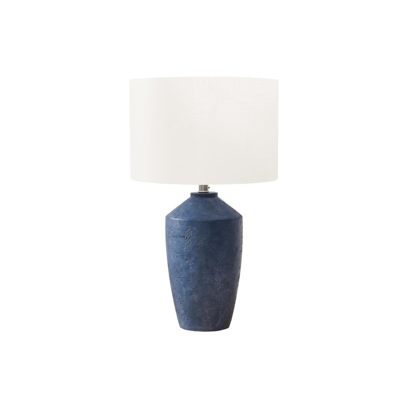  Monarch I 9889 25"H Table Lamp Blue Concrete / Ivory Shade IMAGE 2