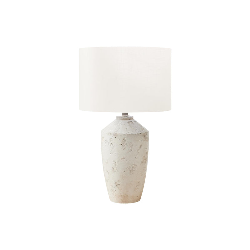  Monarch I 9892 25"H Table Lamp Ivory Concrete / Ivory Shade IMAGE 2