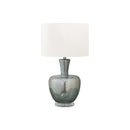  Monarch I 9898 26"H Table Lamp Sea Green Glass / Ivory Shade IMAGE 2