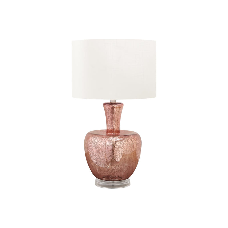  Monarch I 9899 26"H Table Lamp Dusty Rose Glass / Ivory Shade IMAGE 2