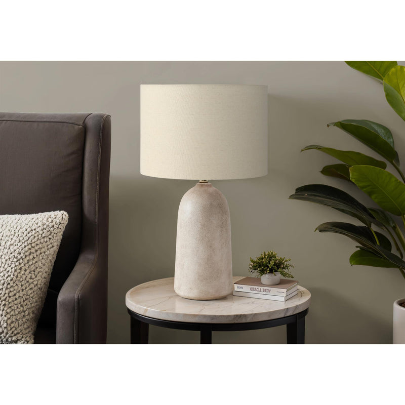  Monarch I 9905 27"H Table Lamp Beige Ceramic / Beige Shade IMAGE 1
