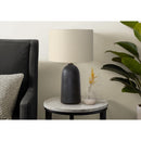  Monarch I 9906 27"H Table Lamp Black Ceramic / Beige Shade IMAGE 1