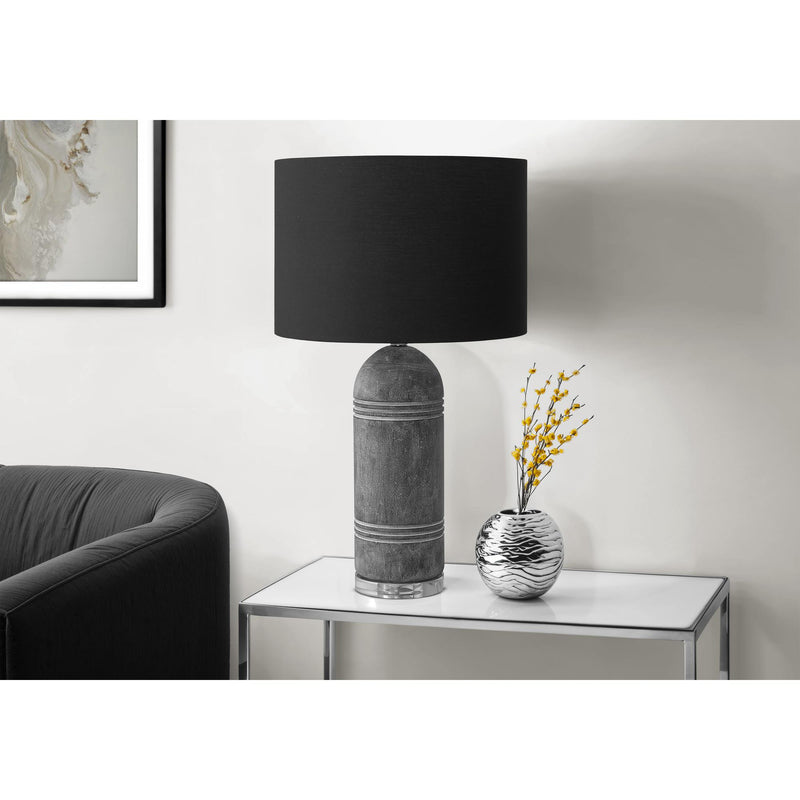  Monarch I 9914 28"H Table Lamp Grey Resin / Black Shade IMAGE 1
