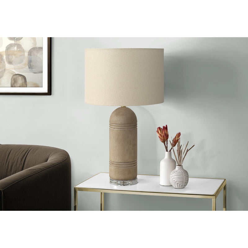  Monarch I 9915 28"H Table Lamp Brown Resin / Beige Shade IMAGE 1