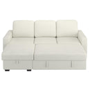 Worldwide Home Furnishings Alfonso 700-958BG 93.25" Sofa w/Bed & Storage - Beige Performance Fabric IMAGE 3