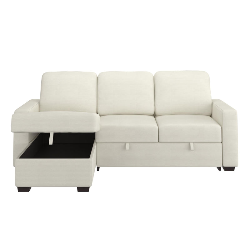 Worldwide Home Furnishings Alfonso 700-958BG 93.25" Sofa w/Bed & Storage - Beige Performance Fabric IMAGE 5