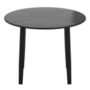 Worldwide Home Furnishings Conrad 201-863BLK Round Dining Table - Black IMAGE 4
