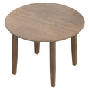 Worldwide Home Furnishings Conrad 201-863WAL Round Dining Table - Walnut IMAGE 5