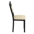 Worldwide Home Furnishings Conrad 202-863BLK Dining Chair - Black & Beige IMAGE 4